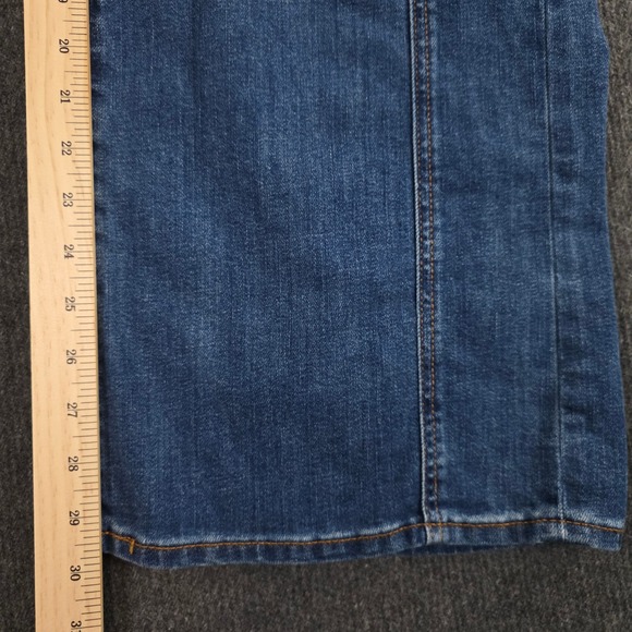 Chicos SO SLIMMING High Rise Wide Leg Jean Size 4R Blue Denim Cargo Pocket - Picture 10 of 11